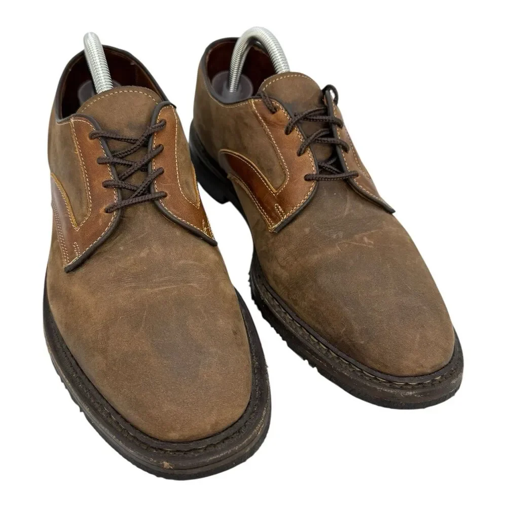 Allen Edmonds Shoes Mens 9.5D Brown Leather Oxfords Berkshire USA Dress
